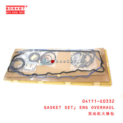 04111-E0332 Engine Overhaul Gasket Set for ISUZU HINO500 J08E