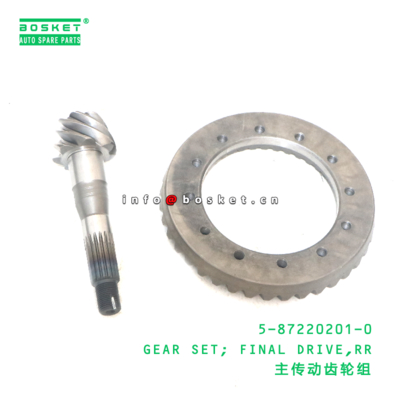 5-87220201-0 Rear Final Drive Gear Set for ISUZU   5872202010