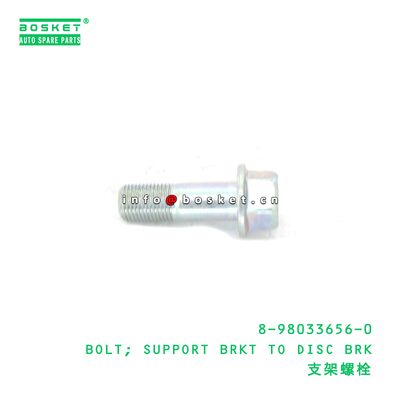 8-98033656-0 BOLT; SUPPORT BRKT TO DISC BRK suitable for ISUZU 8980336560