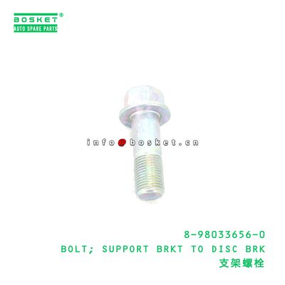 8-98033656-0 BOLT; SUPPORT BRKT TO DISC BRK suitable for ISUZU 8980336560