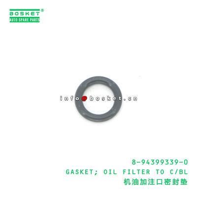 8-94399339-0 GASKET; OIL FILTER TO C/BL suitable for ISUZU 4HK1 8943993390