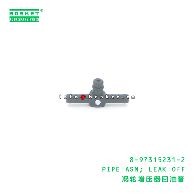Leak Off Pipe Assembly 8-97315231-2 8973152312 OEM Reference for ISUZU 4JJ1 Engine Compatible Fuel Leak Off Pipe