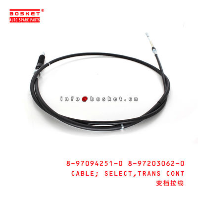 ISUZU 4HF1 4HG Transmission Control Select Cable  8970942510 8972030620