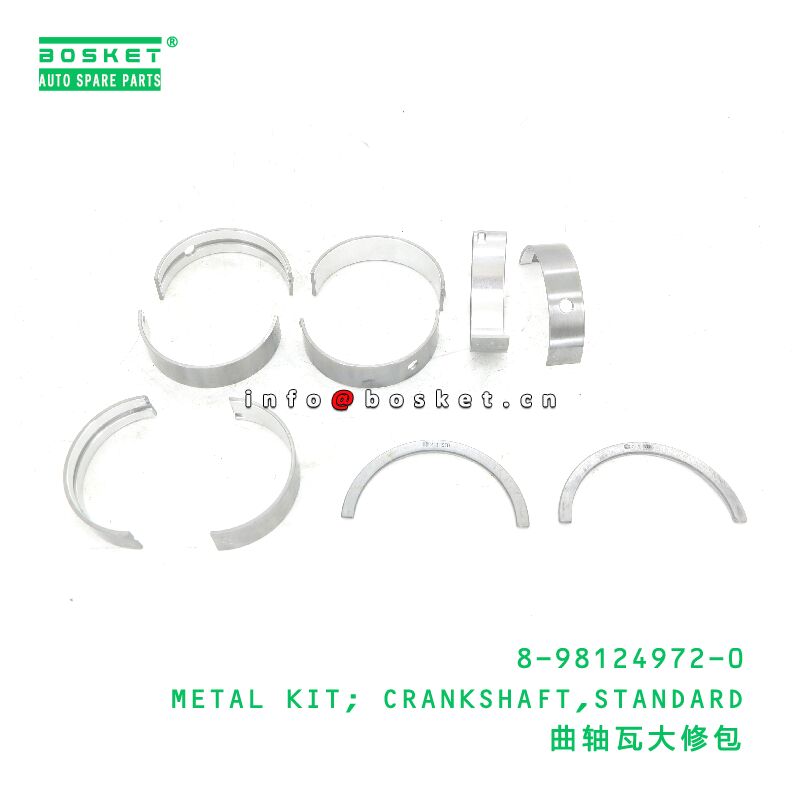8-98124972-0 METAL KIT; CRANKSHAFT,STANDARD suitable for ISUZU  8981249720