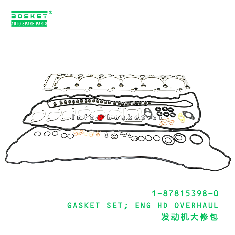 1-87815398-0 GASKET SET; ENG HD OVERHAUL suitable for ISUZU   1878153980