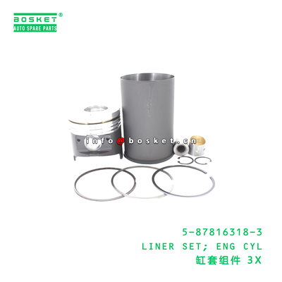 5-87816318-3 LINER SET; ISUZU 4HG1T 5878163183 için uygun ENG CYL